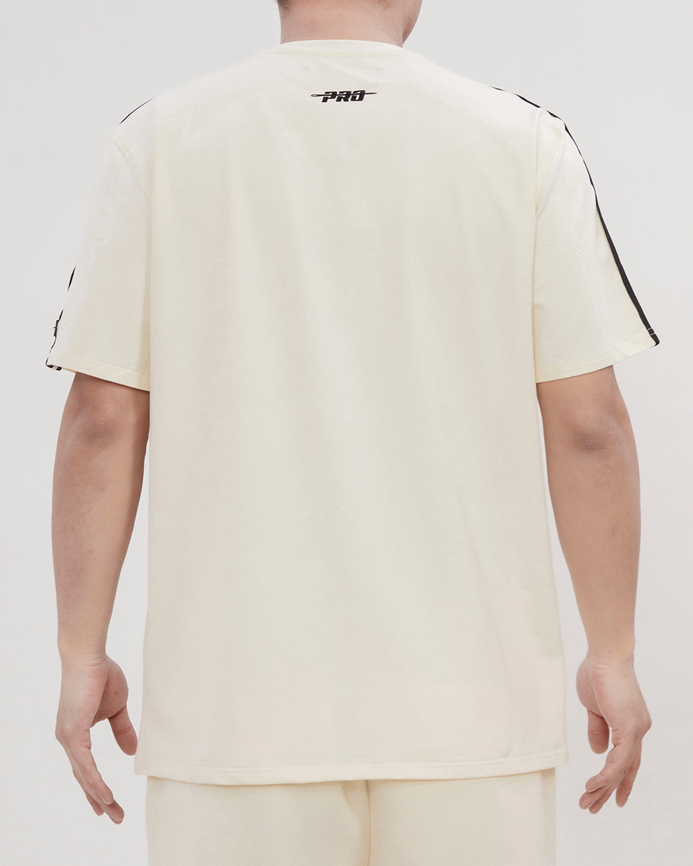 NBA SAN ANTONIO SPURS RETRO CLASSIC MEN'S STRIPED TEE (EGGSHELL/BLACK)