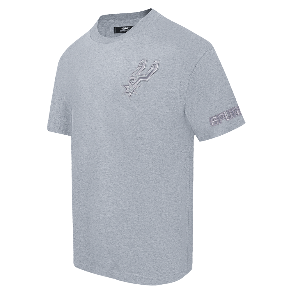 NBA SAN ANTONIO SPURS NEUTRAL MEN'S DROP SHOULDER TEE (DARK HEATHER GRAY)
