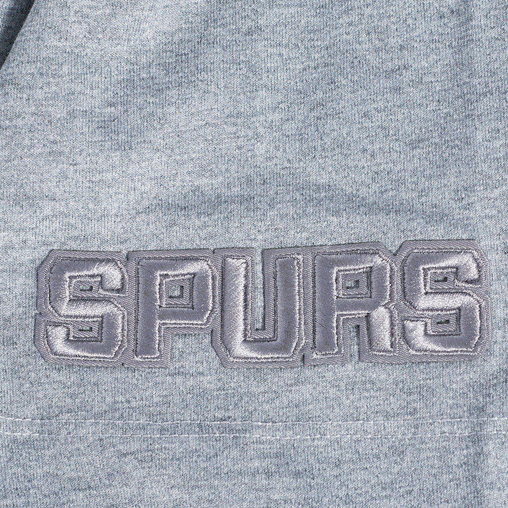 NBA SAN ANTONIO SPURS NEUTRAL MEN'S DROP SHOULDER TEE (DARK HEATHER GRAY)