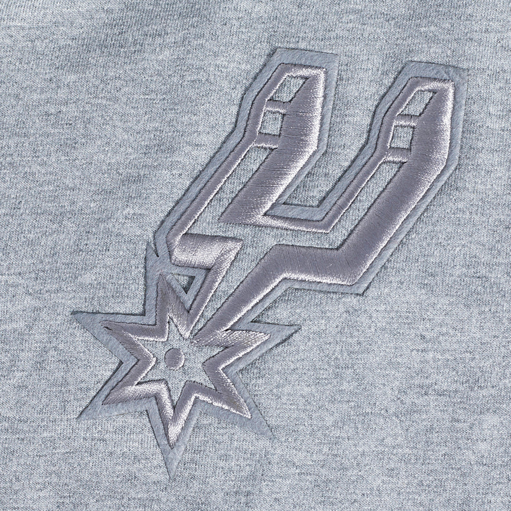 NBA SAN ANTONIO SPURS NEUTRAL MEN'S DROP SHOULDER TEE (DARK HEATHER GRAY)