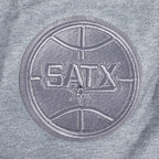 NBA SAN ANTONIO SPURS NEUTRAL MEN'S DROP SHOULDER TEE (DARK HEATHER GRAY)
