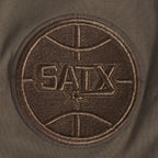 NBA SAN ANTONIO SPURS NEUTRAL T-SHIRT À ÉPAULES TOMBANTES POUR HOMME (TAUPE FONCÉ)
