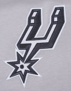 NBA SAN ANTONIO SPURS SCRIPT TAIL MEN'S DOUBLE KNIT 2.0 SHORT (GRAY/BLACK)