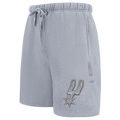 NBA SAN ANTONIO SPURS NEUTRAL SHORT POUR HOMME (GRIS CHINÉ FONCÉ)