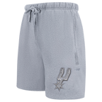NBA SAN ANTONIO SPURS NEUTRAL SHORT POUR HOMME (GRIS CHINÉ FONCÉ)