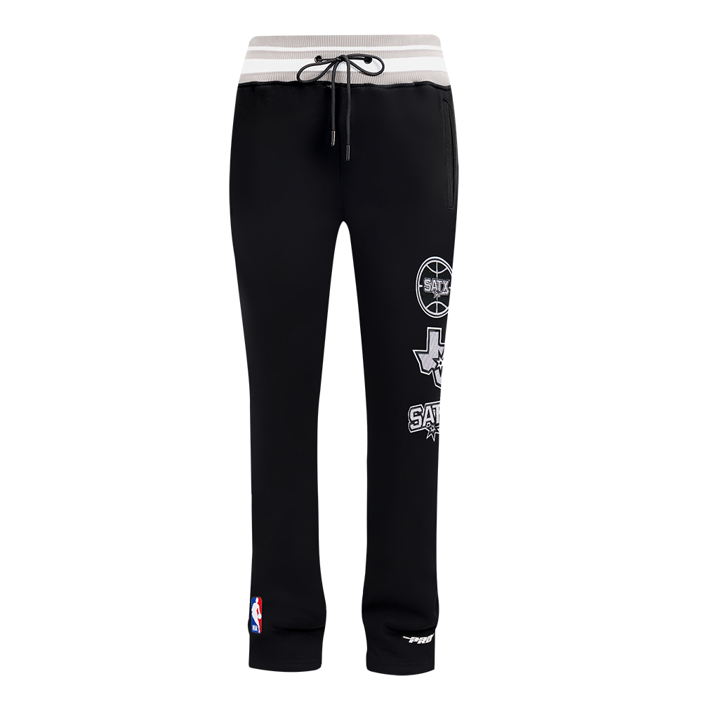 NBA SAN ANTONIO SPURS RETRO CLASSIC MEN'S SWEATPANT (BLACK/GRAY)