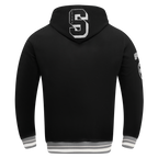 NBA SAN ANTONIO SPURS MASHUP MEN'S RIB PULLOVER HOODIE (BLACK/GRAY)