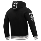 NBA SAN ANTONIO SPURS MASHUP MEN'S RIB PULLOVER HOODIE (BLACK/GRAY)