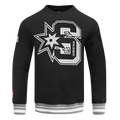 NBA SAN ANTONIO SPURS CHANDAIL À COL ROND MASHUP CÔTELÉ POUR HOMME (NOIR/GRIS)