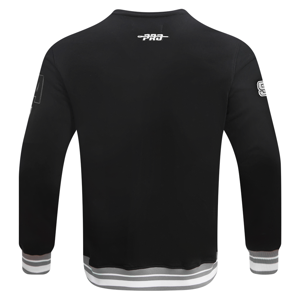 NBA SAN ANTONIO SPURS CHANDAIL À COL ROND MASHUP CÔTELÉ POUR HOMME (NOIR/GRIS)