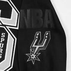 NBA SAN ANTONIO SPURS CHANDAIL À COL ROND MASHUP CÔTELÉ POUR HOMME (NOIR/GRIS)