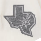 NBA SAN ANTONIO SPURS REVERSE FRENCH TERRY CHANDAIL À COL ROND EN MOLLETON À ÉPAULES TOMBANTES POUR HOMME (COQUILLE D'ŒUF)