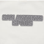 NBA SAN ANTONIO SPURS REVERSE FRENCH TERRY CHANDAIL À COL ROND EN MOLLETON À ÉPAULES TOMBANTES POUR HOMME (COQUILLE D'ŒUF)