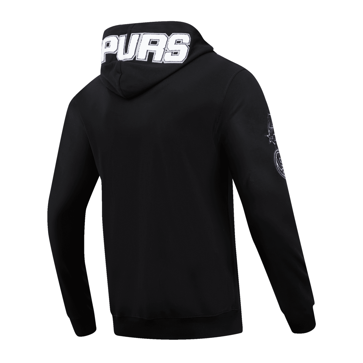 NBA SAN ANTONIO SPURS CLASSIC CHENILLE MEN'S PULLOVER HOODIE (BLACK)