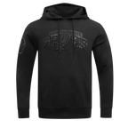 NBA SAN ANTONIO SPURS TRIPLE BLACK CHANDAIL À CAPUCHON À LOGO POUR HOMME (TRIPLE NOIR HOMME)
