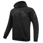 NBA SAN ANTONIO SPURS TRIPLE BLACK CHANDAIL À CAPUCHON À LOGO POUR HOMME (TRIPLE NOIR HOMME)