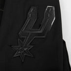 NBA SAN ANTONIO SPURS TRIPLE BLACK CHANDAIL À CAPUCHON À LOGO POUR HOMME (TRIPLE NOIR HOMME)