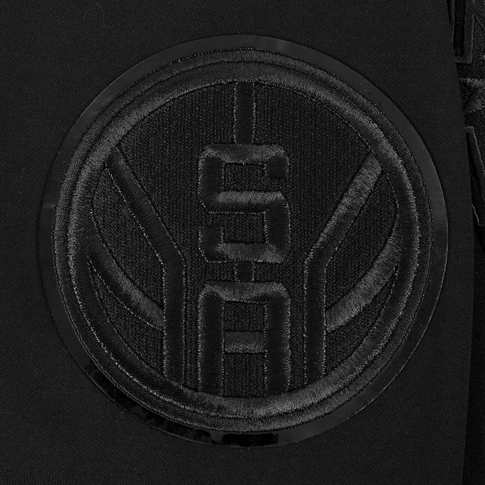 NBA SAN ANTONIO SPURS TRIPLE BLACK CHANDAIL À CAPUCHON À LOGO POUR HOMME (TRIPLE NOIR HOMME)