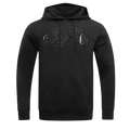 NBA SAN ANTONIO SPURS CLASSIC MEN'S CHENILLE 3BK DK PO HOODIE (TRIPLE BLACK)