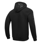 NBA SAN ANTONIO SPURS CLASSIC MEN'S CHENILLE 3BK DK PO HOODIE (TRIPLE BLACK)