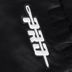 NBA SAN ANTONIO SPURS MASH UP BLOUSON EN SATIN À BORDS CÔTELÉS POUR HOMME (NOIR/GRIS)