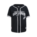 NBA SAN ANTONIO SPURS CLASSIC CHEMISE BOUTONNÉE EN FILET POUR GARÇON JUNIOR (NOIR/GRIS)