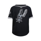 NBA SAN ANTONIO SPURS CLASSIC CHEMISE BOUTONNÉE EN FILET POUR GARÇON JUNIOR (NOIR/GRIS)