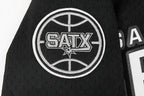 NBA SAN ANTONIO SPURS CLASSIC CHEMISE BOUTONNÉE EN FILET POUR GARÇON JUNIOR (NOIR/GRIS)