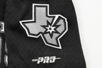 NBA SAN ANTONIO SPURS CLASSIC CHEMISE BOUTONNÉE EN FILET POUR GARÇON JUNIOR (NOIR/GRIS)