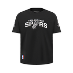 NBA SAN ANTONIO SPURS CLASSIC T-SHIRT EN JERSEY SIMPLE POUR GARÇON JUNIOR (NOIR)