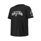 NBA SAN ANTONIO SPURS CLASSIC T-SHIRT EN JERSEY SIMPLE POUR GARÇON JUNIOR (NOIR)