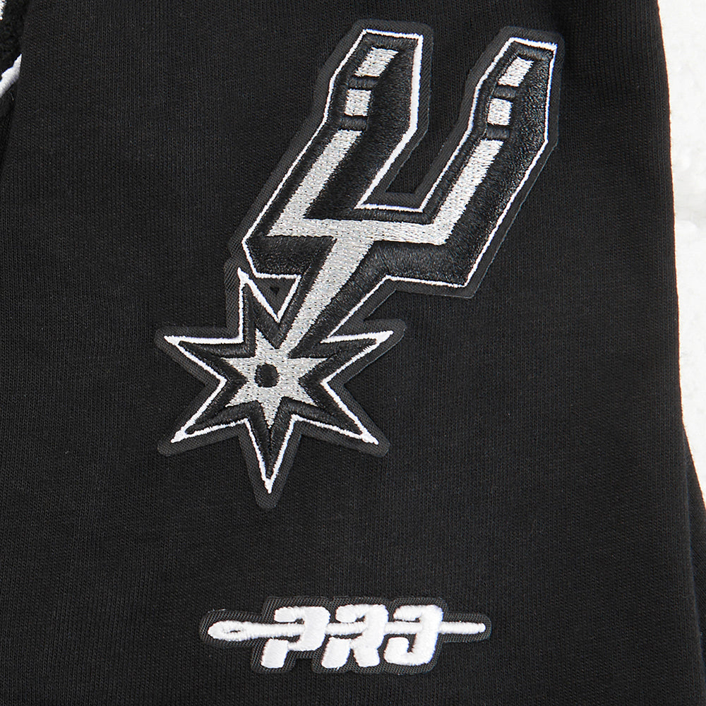 NBA SAN ANTONIO SPURS CLASSIC T-SHIRT EN JERSEY SIMPLE POUR GARÇON JUNIOR (NOIR)