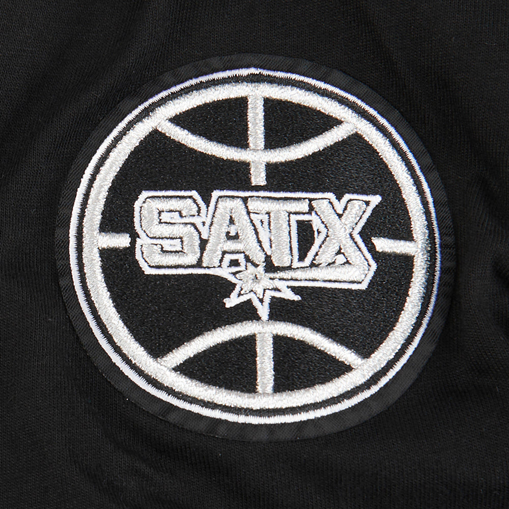 NBA SAN ANTONIO SPURS CLASSIC T-SHIRT EN JERSEY SIMPLE POUR GARÇON JUNIOR (NOIR)