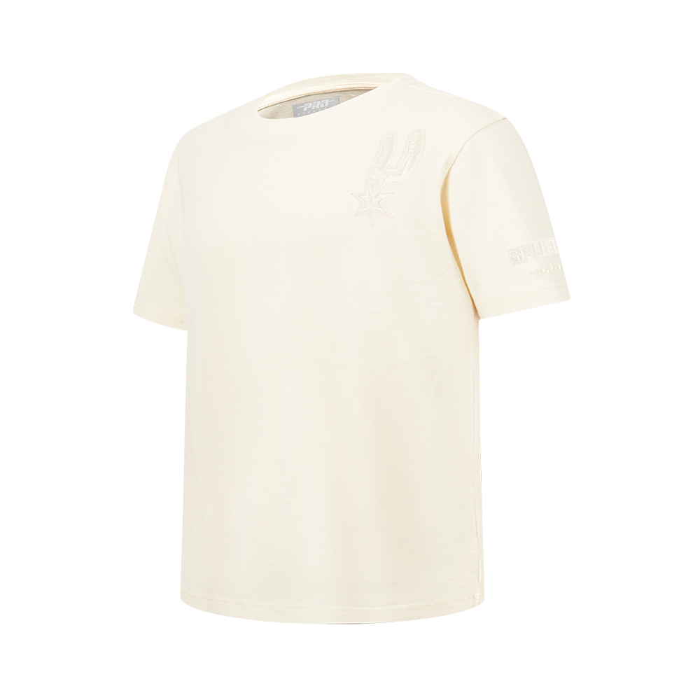 NBA SAN ANTONIO SPURS NEUTRAL BIG BOYS SHORT SLEEVE TEE (EGGSHELL)