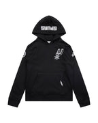 NBA SAN ANTONIO SPURS CLASSIC BIG BOY'S FLEECE PULLOVER HOODIE (BLACK)
