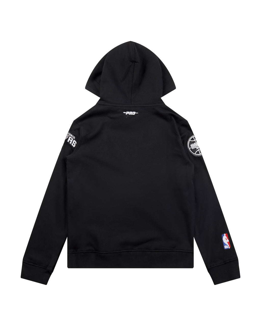 NBA SAN ANTONIO SPURS CLASSIC BIG BOY'S FLEECE PULLOVER HOODIE (BLACK)