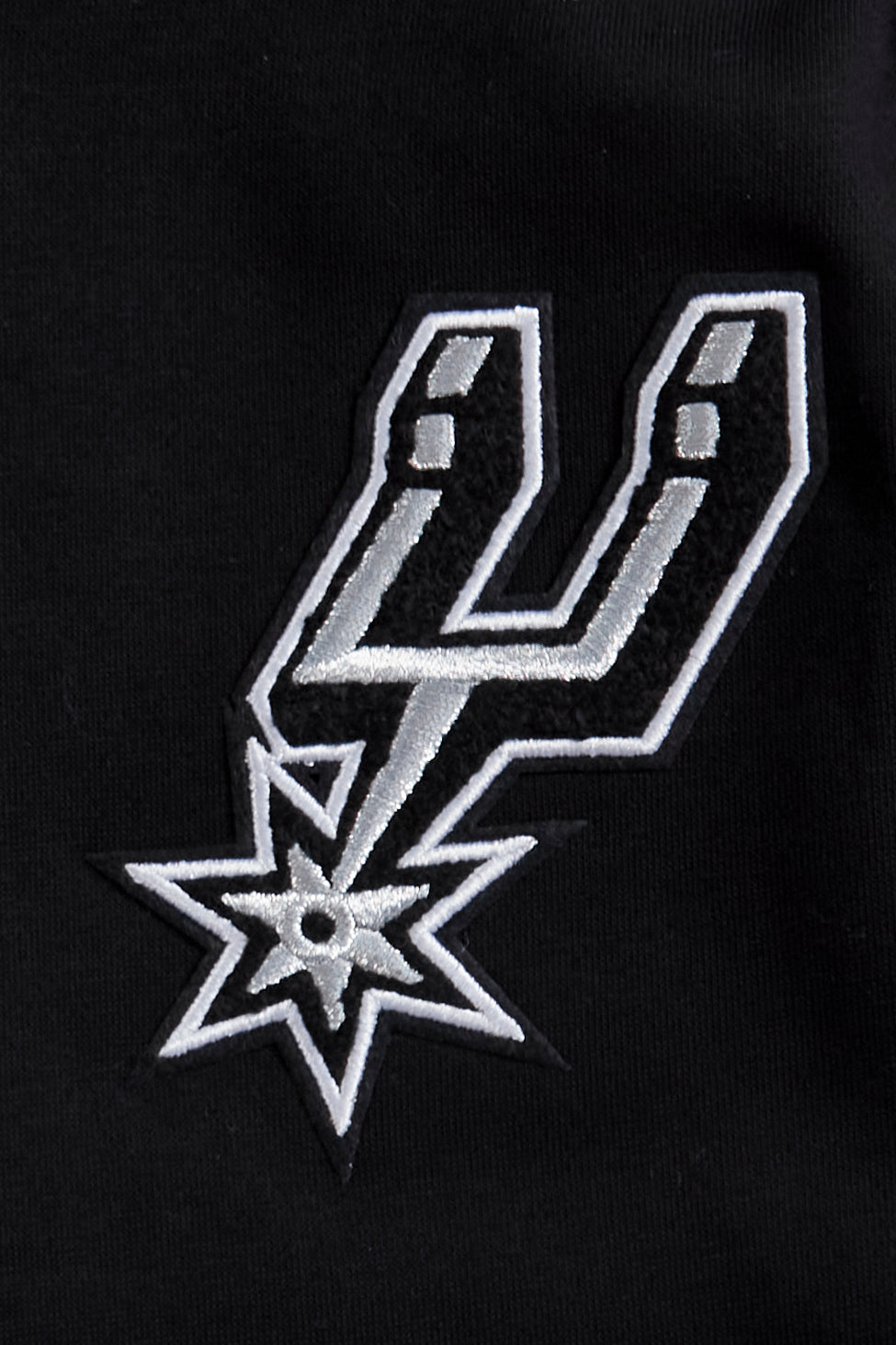 NBA SAN ANTONIO SPURS CLASSIC BIG BOY'S FLEECE PULLOVER HOODIE (BLACK)
