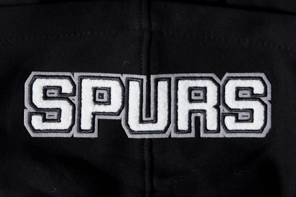NBA SAN ANTONIO SPURS CLASSIC BIG BOY'S FLEECE PULLOVER HOODIE (BLACK)