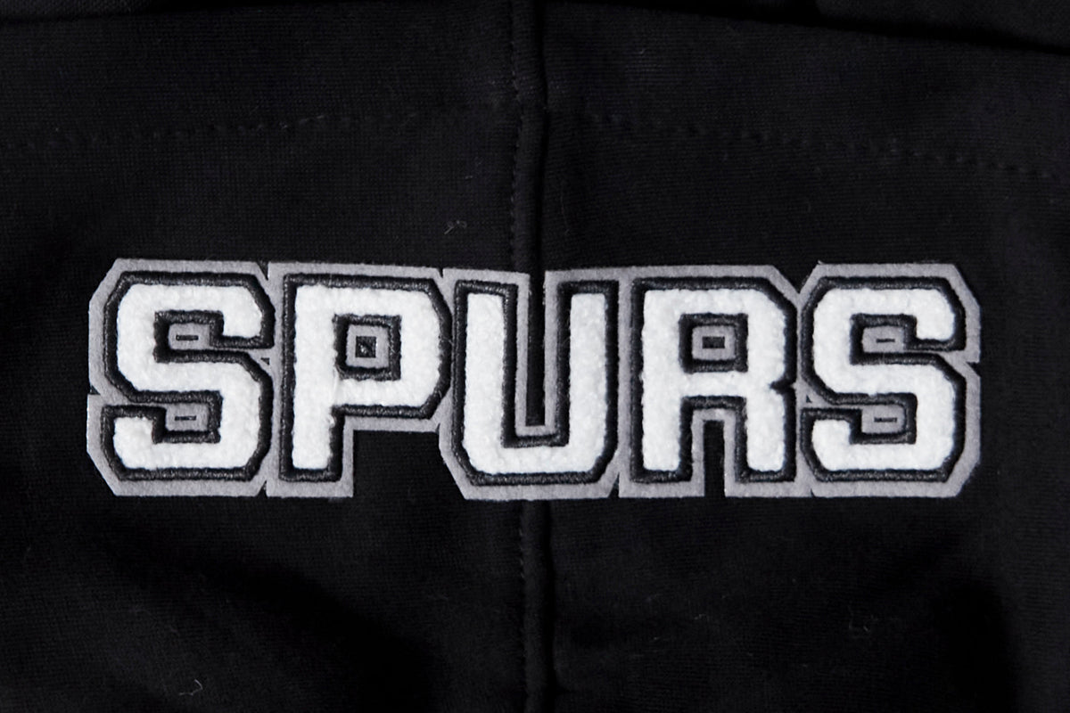 NBA SAN ANTONIO SPURS CLASSIC BIG BOY'S FLEECE PULLOVER HOODIE (BLACK)