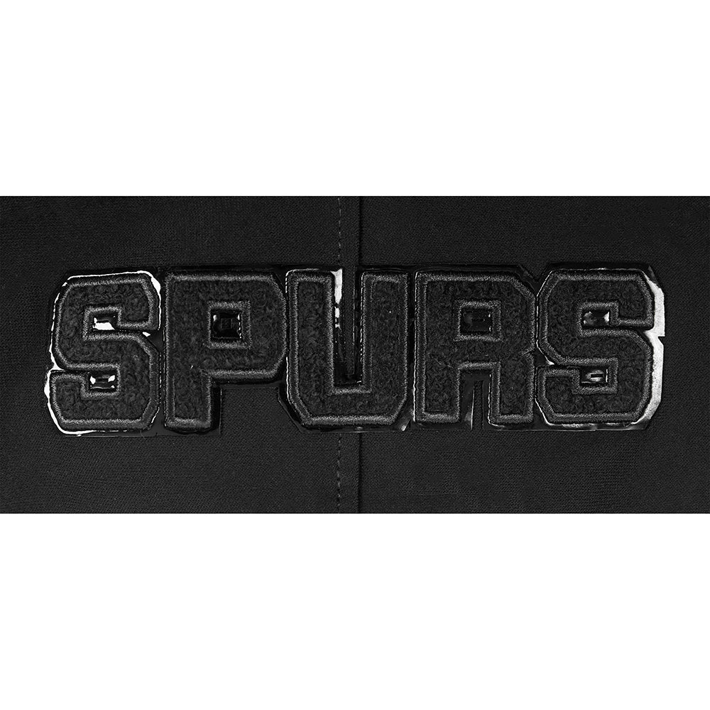 NBA SAN ANTONIO SPURS TRIPLE BLACK BIG BOY'S FLC PO HOODIE (BLACK)