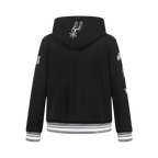NBA SAN ANTONIO SPURS RETRO CLASSIC CHANDAIL À CAPUCHON EN MOLLETON CÔTELÉ POUR GARÇON JUNIOR (NOIR/GRIS)