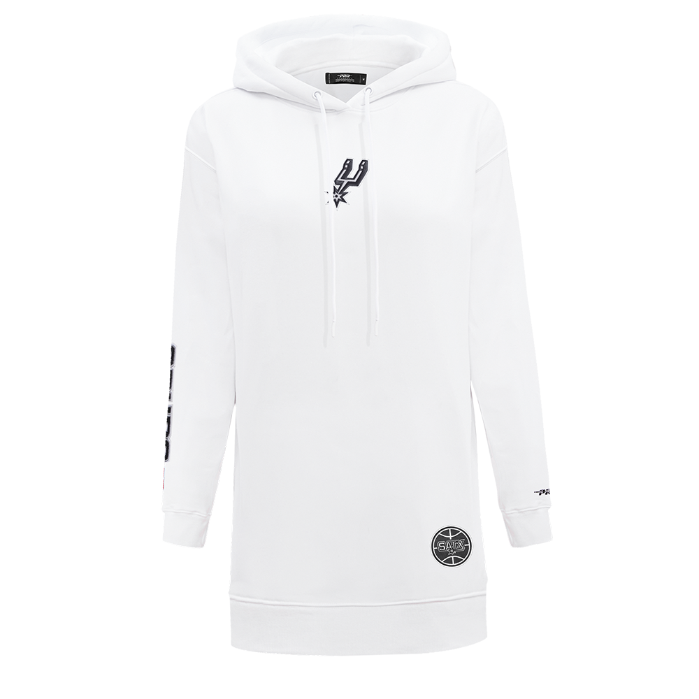 NBA SAN ANTONIO SPURS CLASSIC ROBE À CAPUCHON EN MOLLETON POUR FEMME (BLANC)