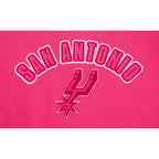 NBA SAN ANTONIO SPURS TRIPLE PINK BIG GIRL'S FLC CREWNECK (BEETROOT PURPLE)