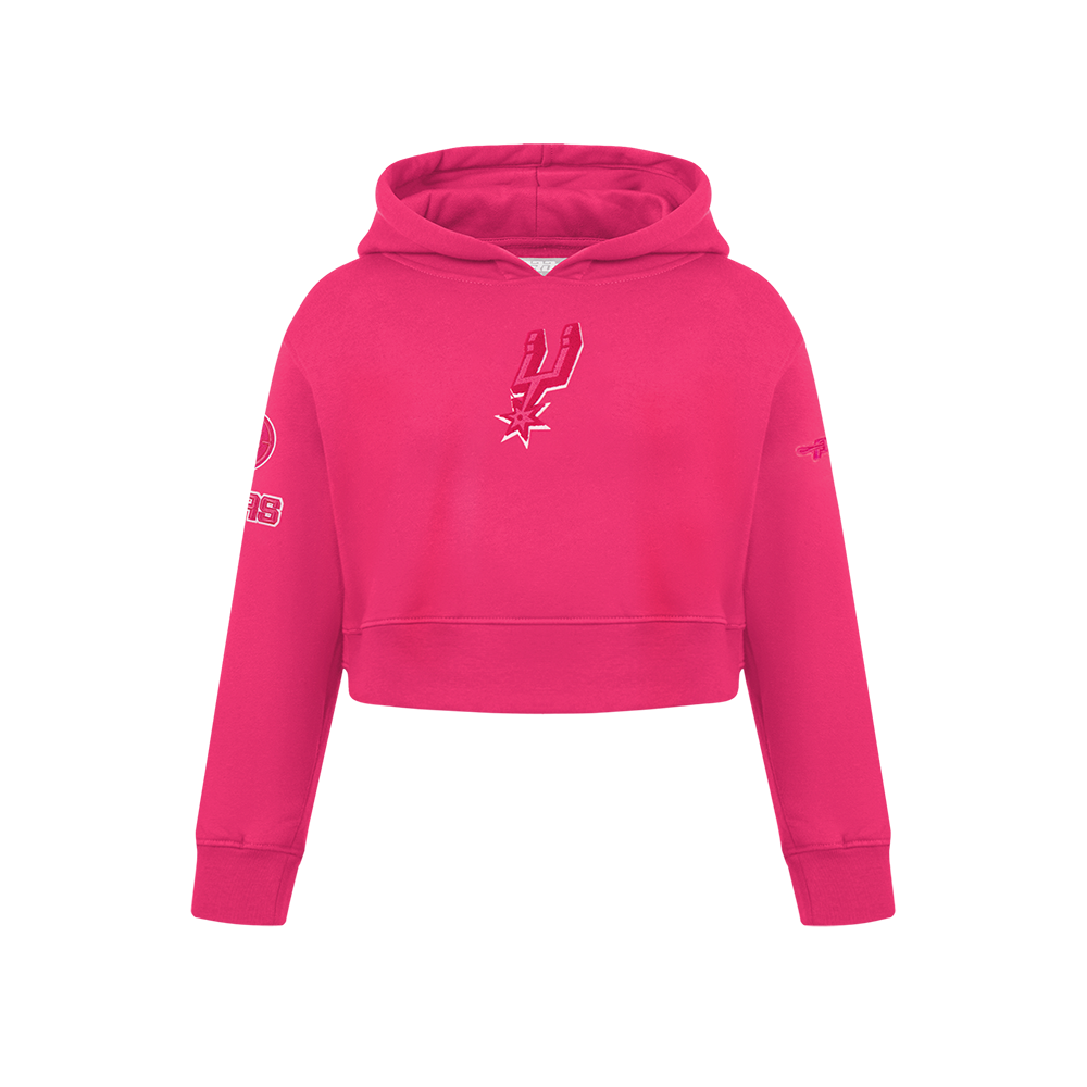 NBA SAN ANTONIO SPURS TRIPLE PINK BIG GIRL'S FLC PO HOODIE (BEETROOT PURPLE)