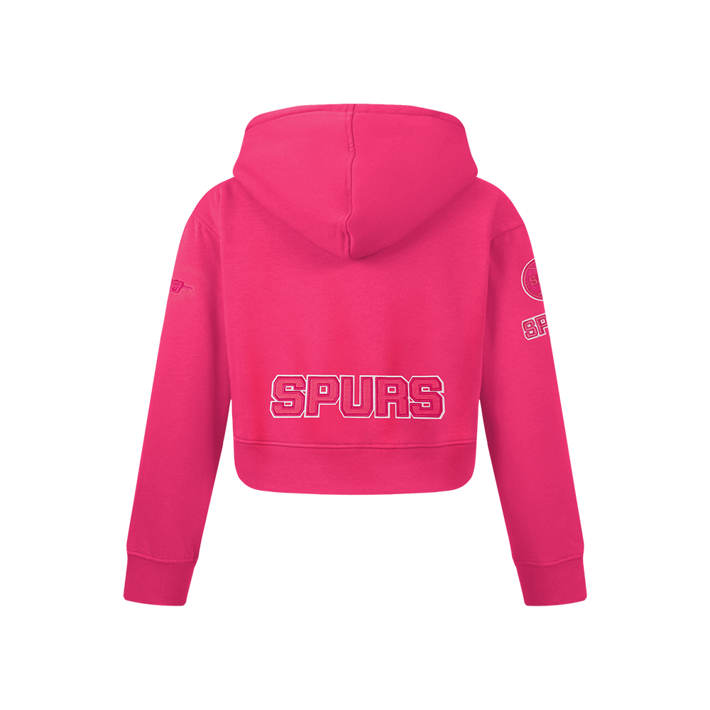 NBA SAN ANTONIO SPURS TRIPLE PINK BIG GIRL'S FLC PO HOODIE (BEETROOT PURPLE)