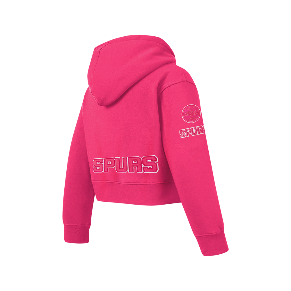 NBA SAN ANTONIO SPURS TRIPLE PINK BIG GIRL'S FLC PO HOODIE (BEETROOT PURPLE)