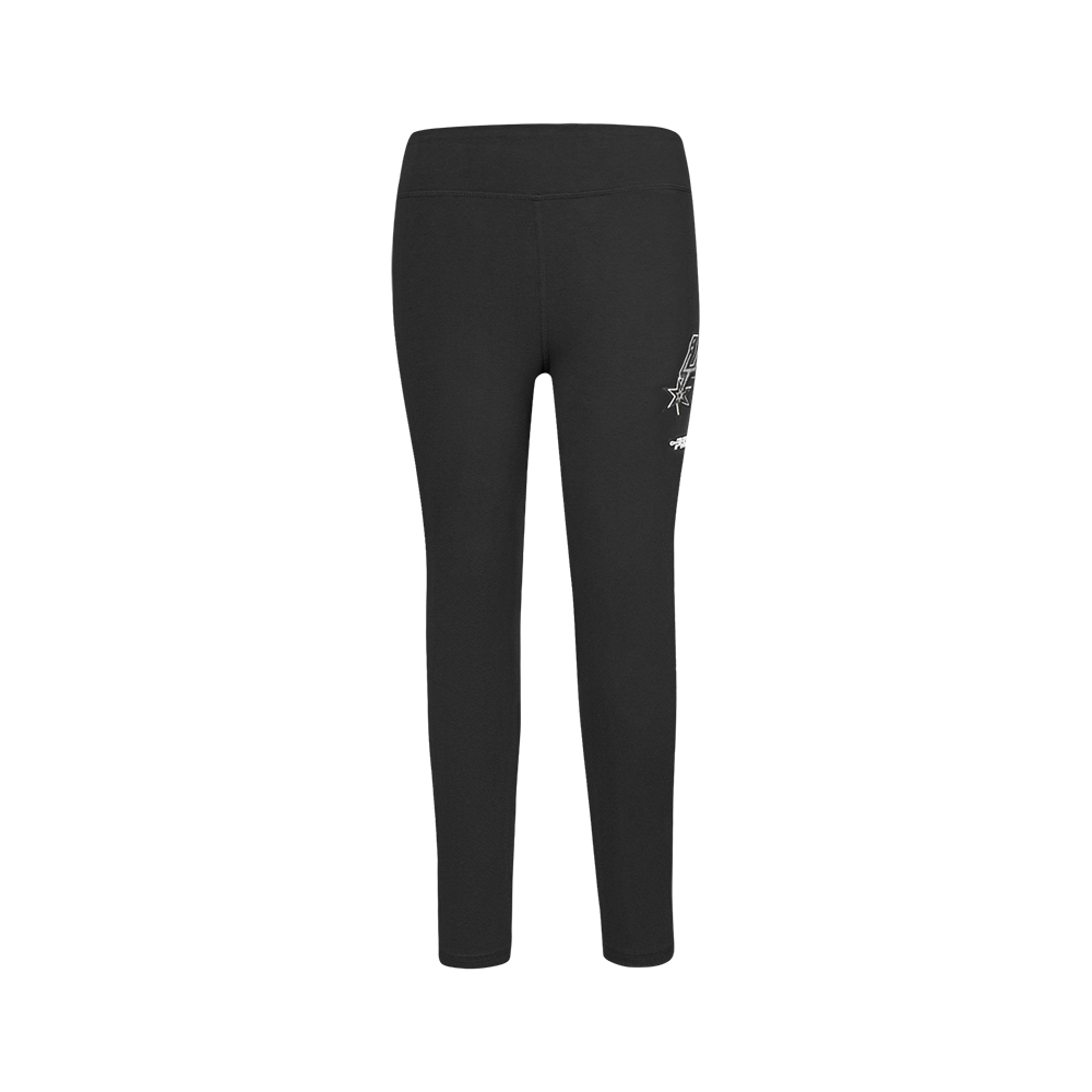 NBA SAN ANTONIO SPURS RETRO CLASSIC BIG GIRLS LEGGING (BLACK)