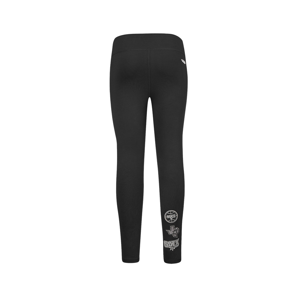 NBA SAN ANTONIO SPURS RETRO CLASSIC BIG GIRL'S LEGGING (BLACK)