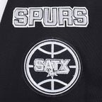 NBA SAN ANTONIO SPURS MASHUP WOMEN'S RIB CREWNECK (BLACK/GRAY)