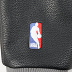 NBA SAN ANTONIO SPURS RETRO CLASSIC BLOUSON COLLÉGIAL EN LAINE À BORDS CÔTELÉS POUR FEMME (NOIR/GRIS)